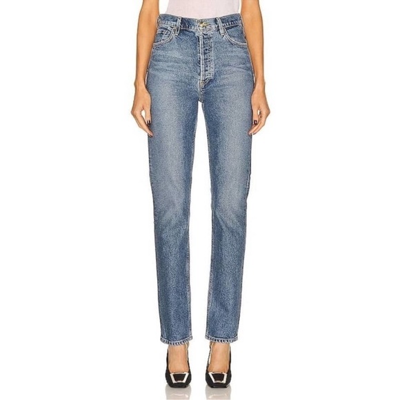 Goldsign High Rise Straight Leg Jeans Size 30 - Picture 1 of 14